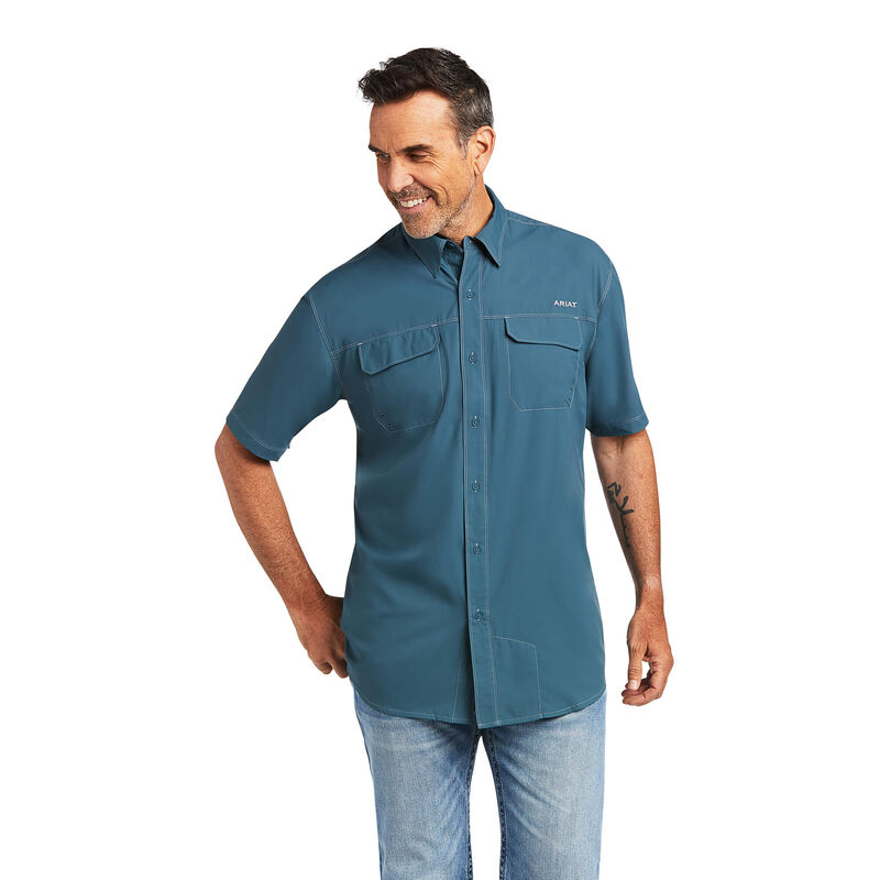 Ariat Hemden Herren - Venttek Outbound Classic Fit Blau ( XZECD-3719 )